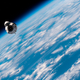 The SpaceX Crew-2 return mission, showing a Crew Dragon spacecraft.